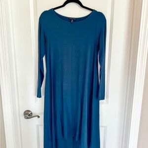 Eileen Fischer dressElegant Blue Long Sleeve Dress